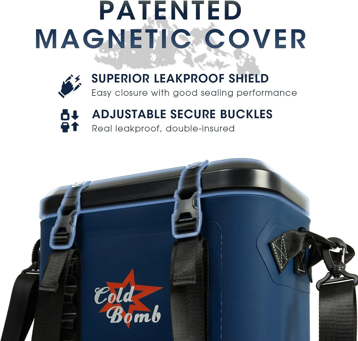 Magnetic Soft Cooler - Portable Handle, 20 Can Insulated Soft Sided Cooler with Waterproof Bag for Camping, Lunch, Kayak