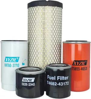 Maintenance Service Filter Kit Compatible with Kioti CK2610HST CK2620HST CK2610H CK2620CHSE CK2610CHSE CK2620H Compact Tractor Air Engine Oil Fuel HST Hydraulic Filter