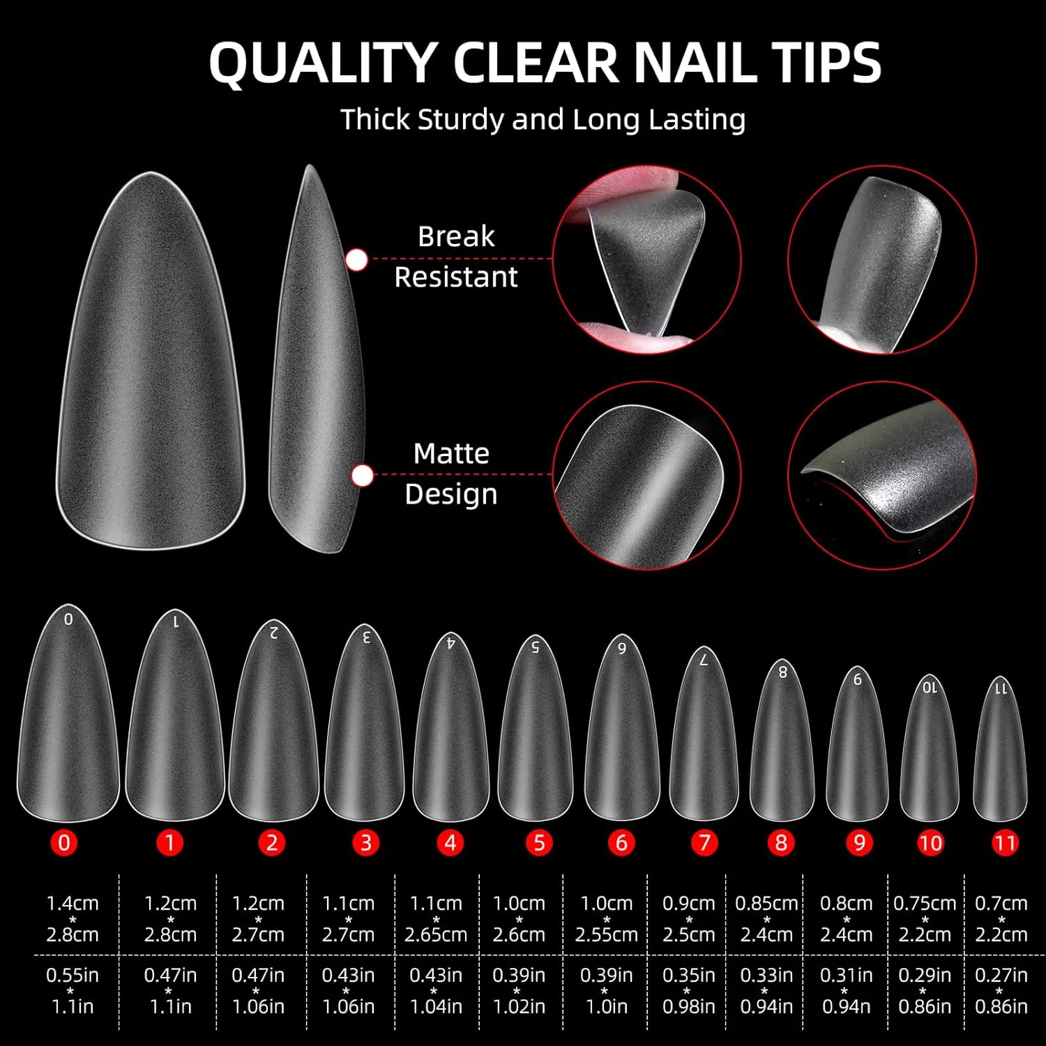 Major Dijit Gel Nail Kit - Beginner Gel Nail Set with Nail Drill, 0.5oz 4-in-1 Nail Glue, 500PCS Long Almond Nail Tips, Nail Clipper, UV Lamp for Nail Extension & Art (Long Almond)