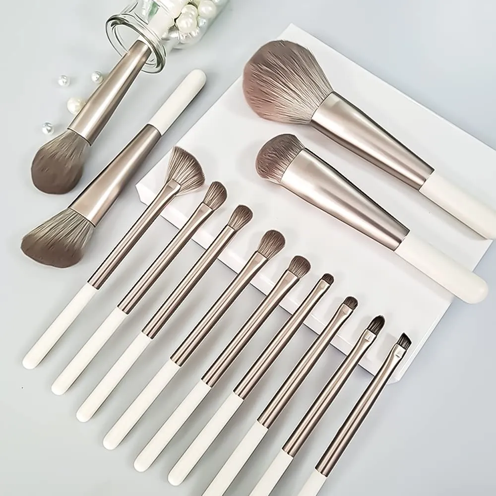 Makeup Brush Set 13pcs Holiday Makeup Brushes，Premium Synthetic Professional Make up Brush Kit Foundation Powder Blush Eyeshadow Eyebrow Contour Concealer Makeup Brushes Set 48-1