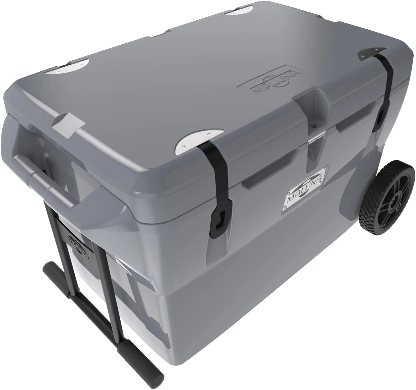 Maluna 70 Quart Wheeled Hard Cooler| Rotomolded | Insulated Portable Ice Chest Box for Drinks, Beverages, Beach, Camping, Picnic, Hunting, Fishing, Boating | Made in USA