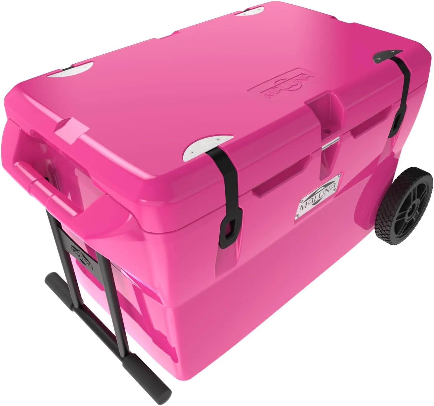 Maluna 70 Quart Wheeled Hard Cooler| Rotomolded | Insulated Portable Ice Chest Box for Drinks, Beverages, Beach, Camping, Picnic, Hunting, Fishing, Boating | Made in USA