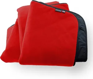 Mambe Super Extreme Weather Outdoor Blanket - Red - 100% Waterproof & Windproof - Insulated Polarfleece Blanket for Activities Like Cold Weather Camping & Winter Sports, Machine Washable