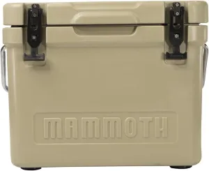 Mammoth Coolers Cruiser Series, Insulated Hard Ice Chest with Durable Double-Walled Rotomolded Construction, Great for On-The-Go Recreational Activities (Cruiser 20, Tan)