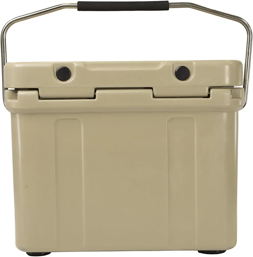 Mammoth Coolers Cruiser Series, Insulated Hard Ice Chest with Durable Double-Walled Rotomolded Construction, Great for On-The-Go Recreational Activities (Cruiser 20, Tan)