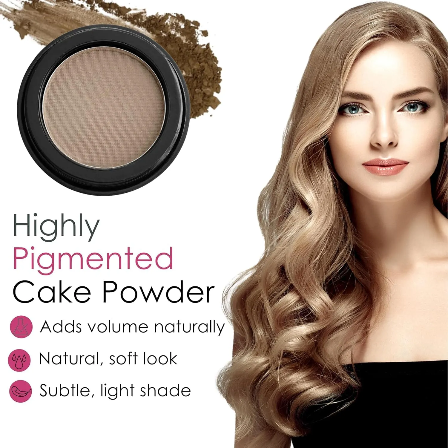 Marie-José Eyebrow Powder - Eyebrow Filler Powder - Effortless All-Day Brow Beauty - Compact Size 0.10oz for Purse or Travel Size - Made in USA (Dark Blonde)