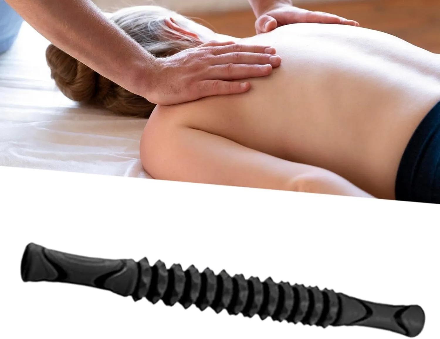 Massage Tool for Home and Outdoor Fitness, Black