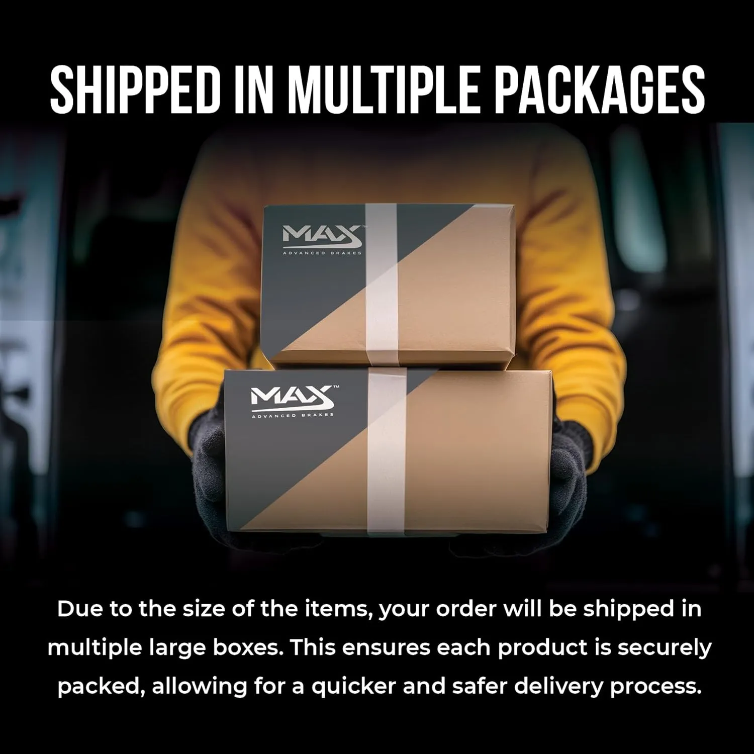 Max Advanced Brakes Rear Brake Kit Compatible With 2014 2015 2016 2017 2018 2019 2020 Mitsubishi Outlander Sport RVR Replacement Geomet Coated OE Disc Brake Rotors and Ceramic Brake Pads