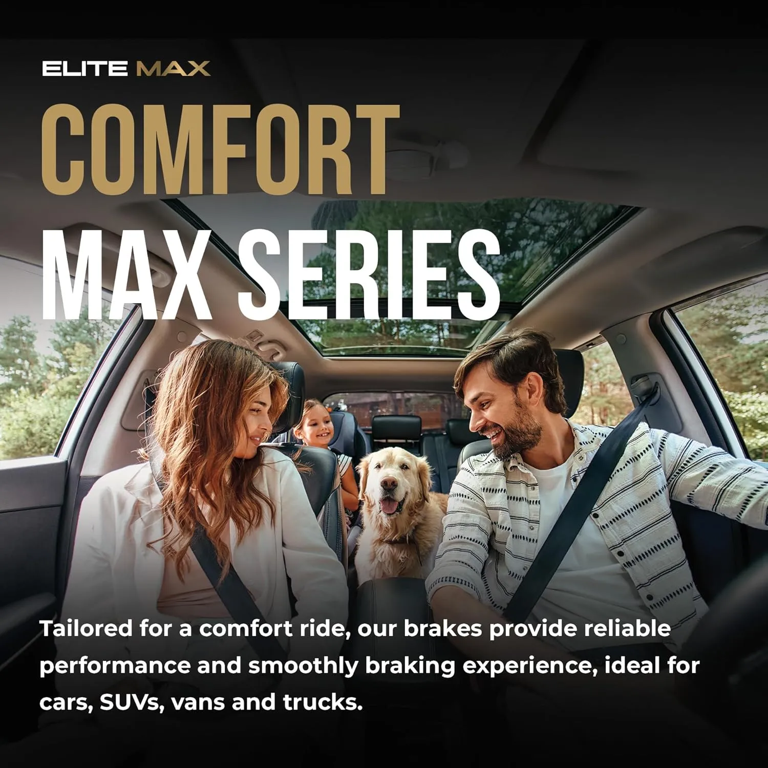 Max Advanced Brakes Rear Brake Kit Compatible With 2015-2019 Hyundai Sonata Tucson Compatible With Kia Optima Cadenza Replacement Geomet Coated OE Disc Brake Rotors and Ceramic Brake Pads