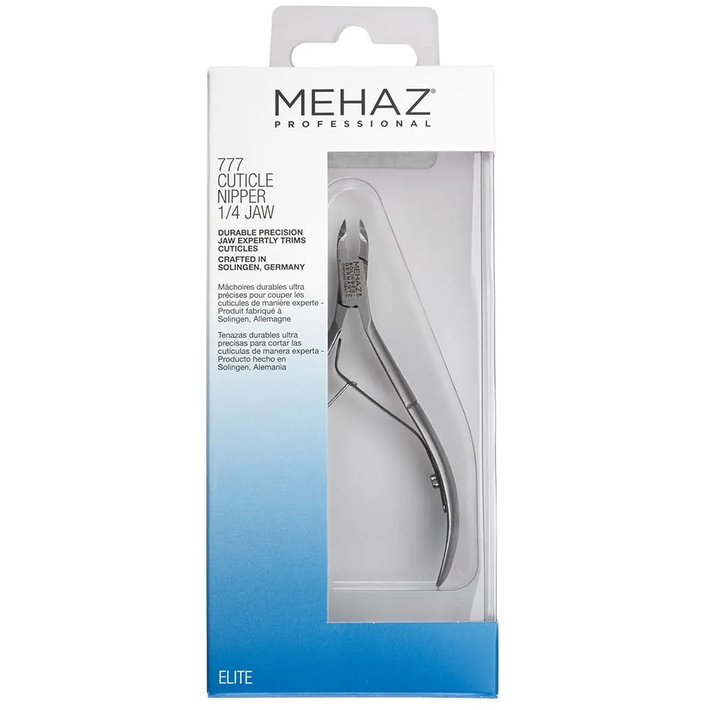 Mehaz Stainless Steel Cobalt Nipper, 1/4 Jaw for all purpose cuticle and nail trimming