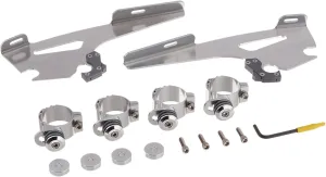 Memphis Shades MEM8964 Trigger-Lock Mounting Kit (Polished for Honda VT1100C Shadow 1997-2008)