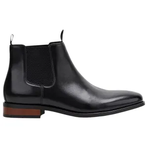 Mens Hush Puppies Wisconsin Boots Black Formal Wedding Work Shoes