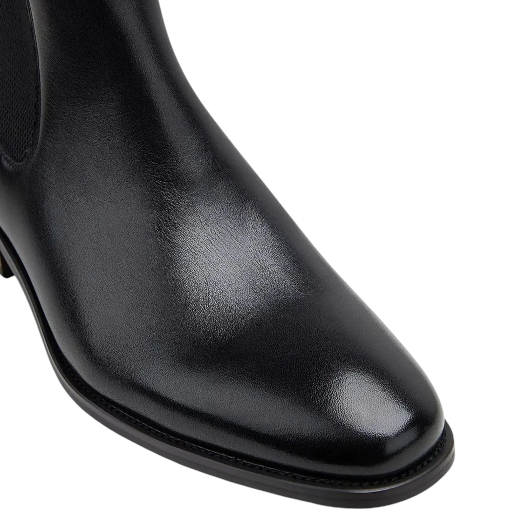 Mens Hush Puppies Wisconsin Boots Black Formal Wedding Work Shoes