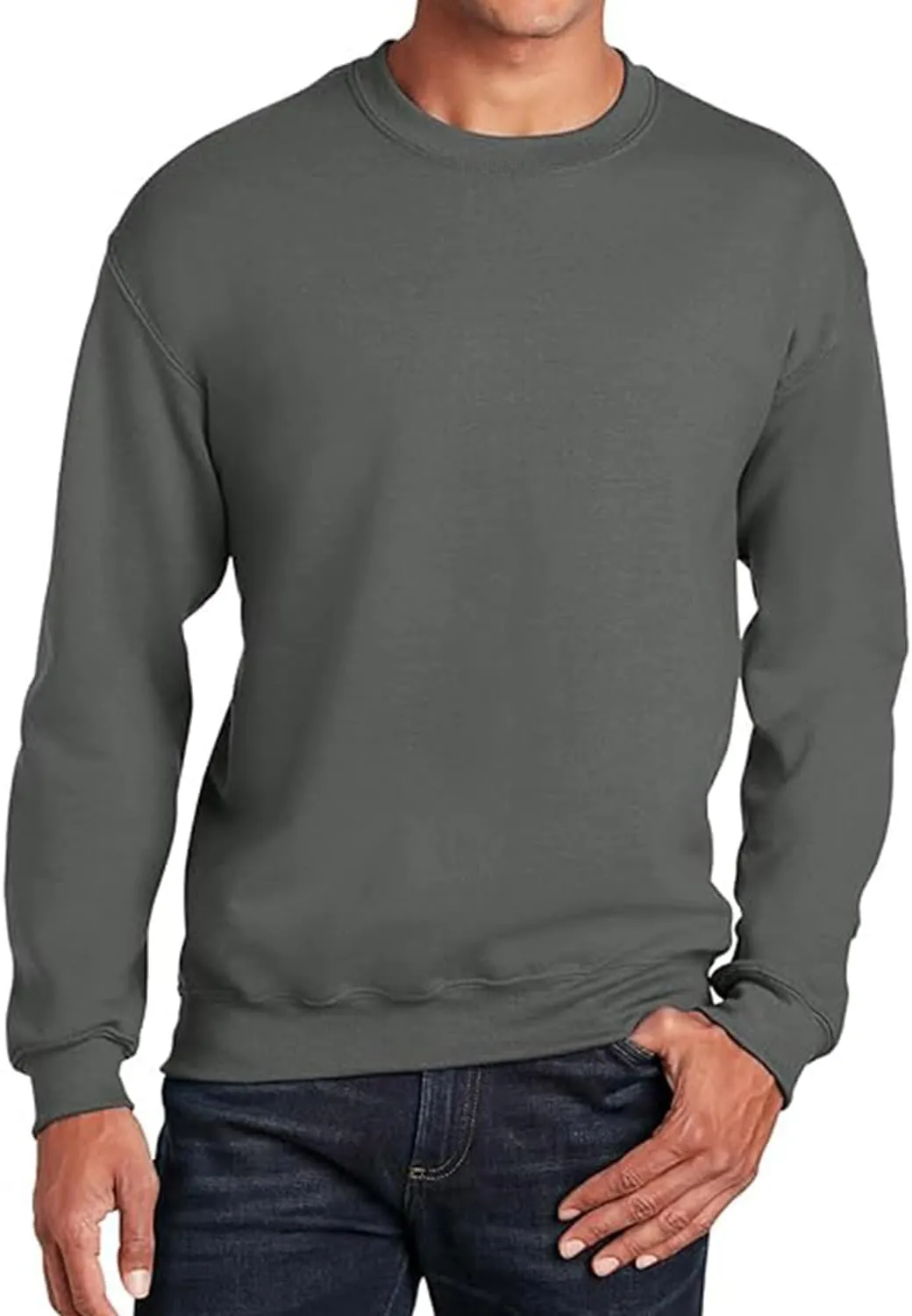 Mens Soft & Cozy Crewneck Sweatshirts Adult Heavy Blend Sweatshirt in 33 Colors. Sizes S-5XL