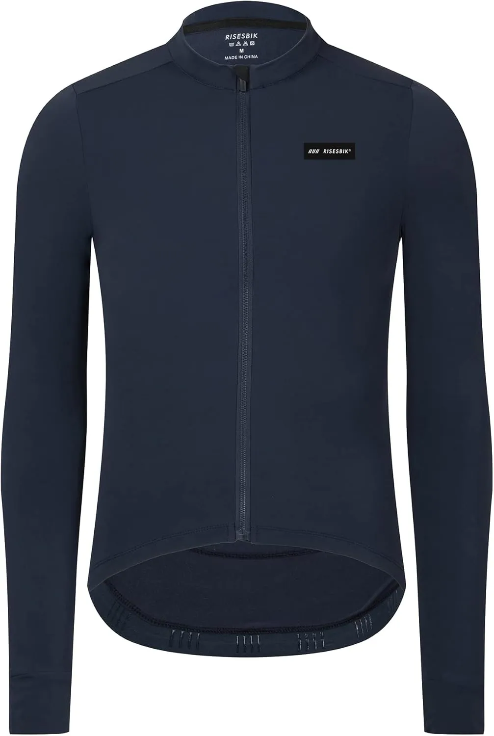 Men's Winter Cycling Jersey Thermal Long Sleeve Bicycle Clothing Fleece Bike Jersey Windproof Race Fit Lightweight