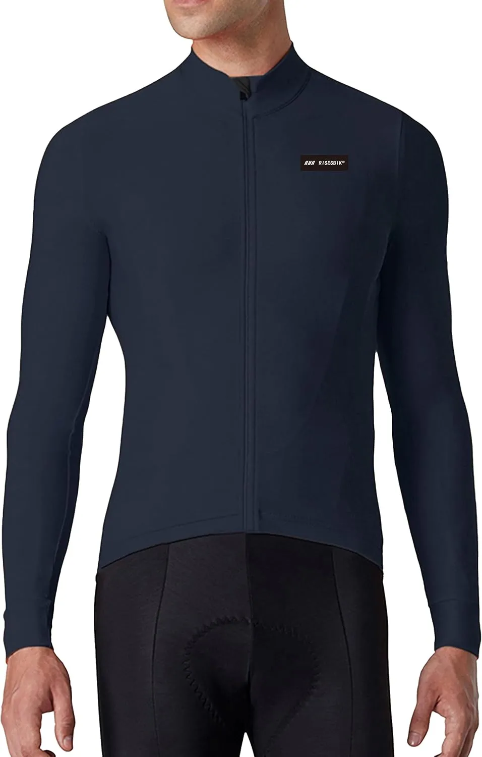 Men's Winter Cycling Jersey Thermal Long Sleeve Bicycle Clothing Fleece Bike Jersey Windproof Race Fit Lightweight