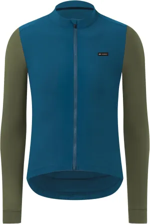 Men's Winter Cycling Jersey Thermal Long Sleeve Bicycle Clothing Fleece Bike Jersey Windproof Race Fit Lightweight
