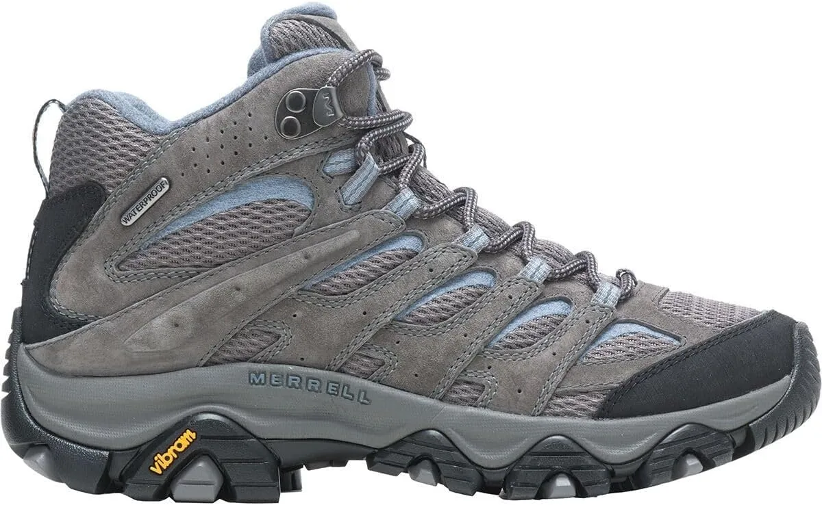 Merrell Women's Moab 3 MID Waterproof Hiking Boot, New Granite, 7.5 Wide