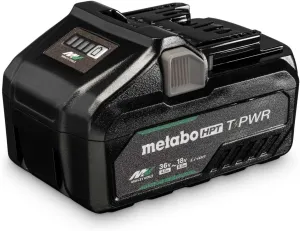 Metabo HPT 36V/18V T-PWR MultiVolt Battery, High Performance 21700 Lithium-Ion Battery Cell, 2160W Maximum Output, Quick Charging, Longer Runtime, 381991M (BSL3640MVT)