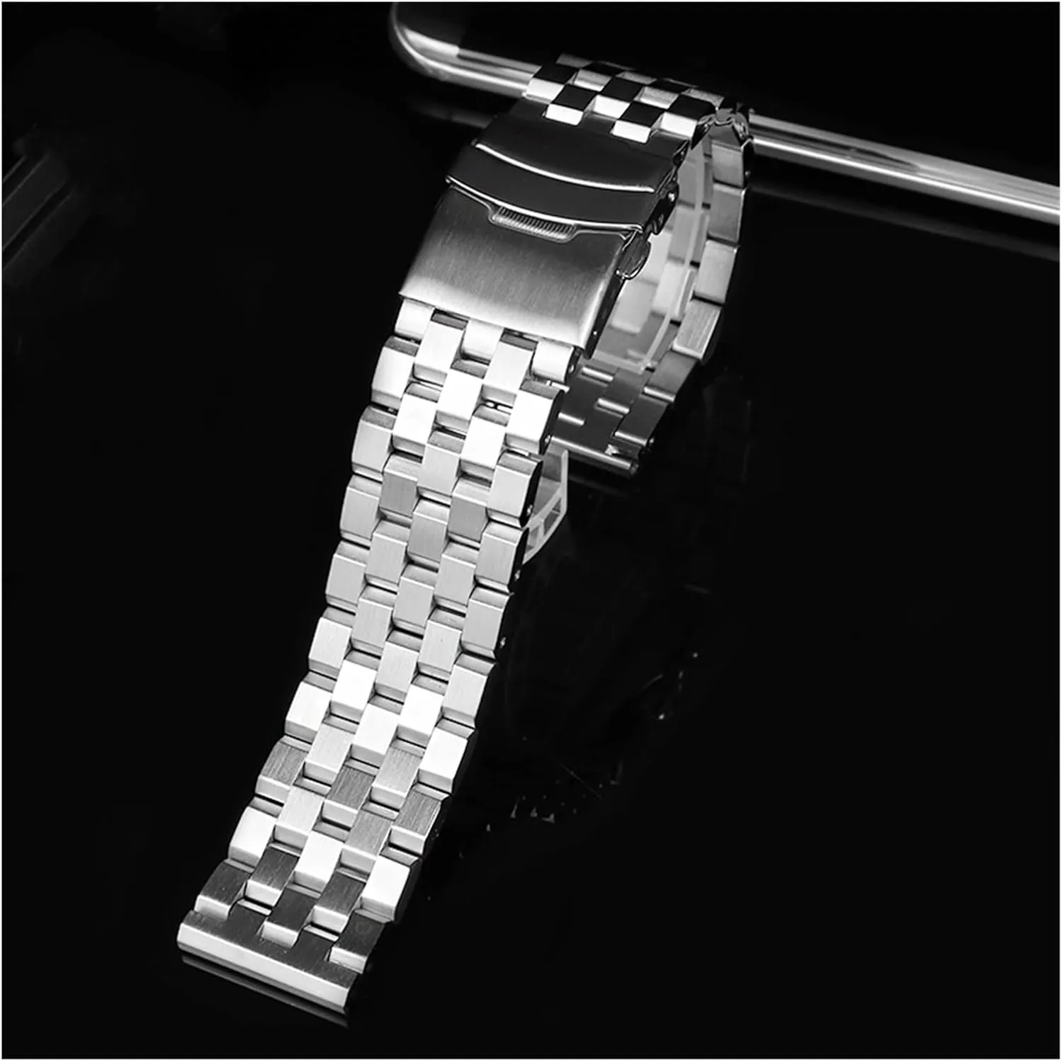 Metal Watch Band Premium Solid Stainless Steel Watch Bracelet Straps Men Women Silver 26mm 24mm 22mm 20mm 18mm