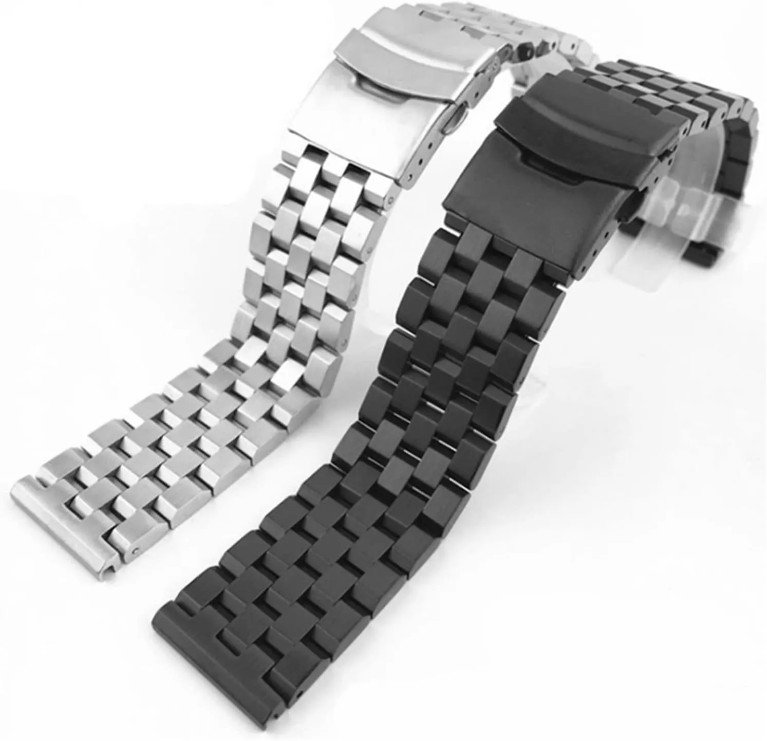 Metal Watch Band Premium Solid Stainless Steel Watch Bracelet Straps Men Women Silver 26mm 24mm 22mm 20mm 18mm