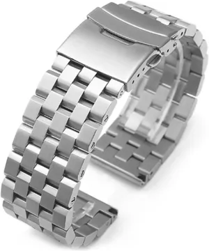 Metal Watch Band Premium Solid Stainless Steel Watch Bracelet Straps Men Women Silver 26mm 24mm 22mm 20mm 18mm