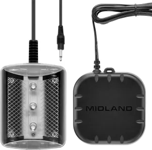 Midland – SBNDL NOAA Weather Alert Radios Accessories – STR180 Strobe Light and SHKR100 Pillow Shaker with Y Cable – Visual and Textile Emergency Alert Notification for Deaf and Hard of Hearing
