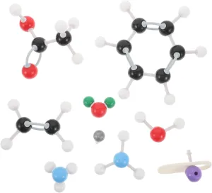 Milisten 1set Organic Chemistry Molecular Model Kit Educational Classroom and Lab Use Robust Modeling Aid for Cognitive Learning Organic Chemistry and Stem