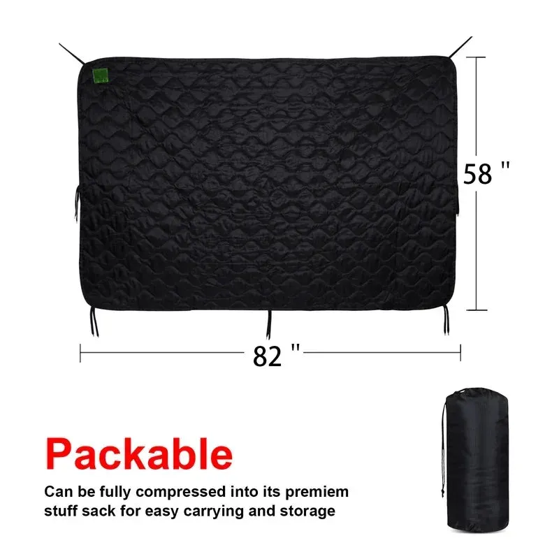 Military Poncho Liner Water-Resistant Quilted Blanket