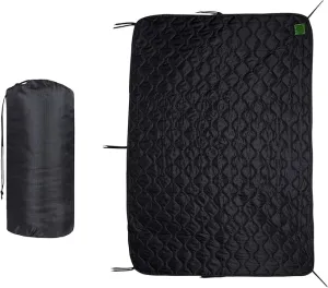 Military Woobie Blanket Thermal Insulated Poncho Liner Camping with Drawstring Carry Bag Waterproof for Outdoor Hiking
