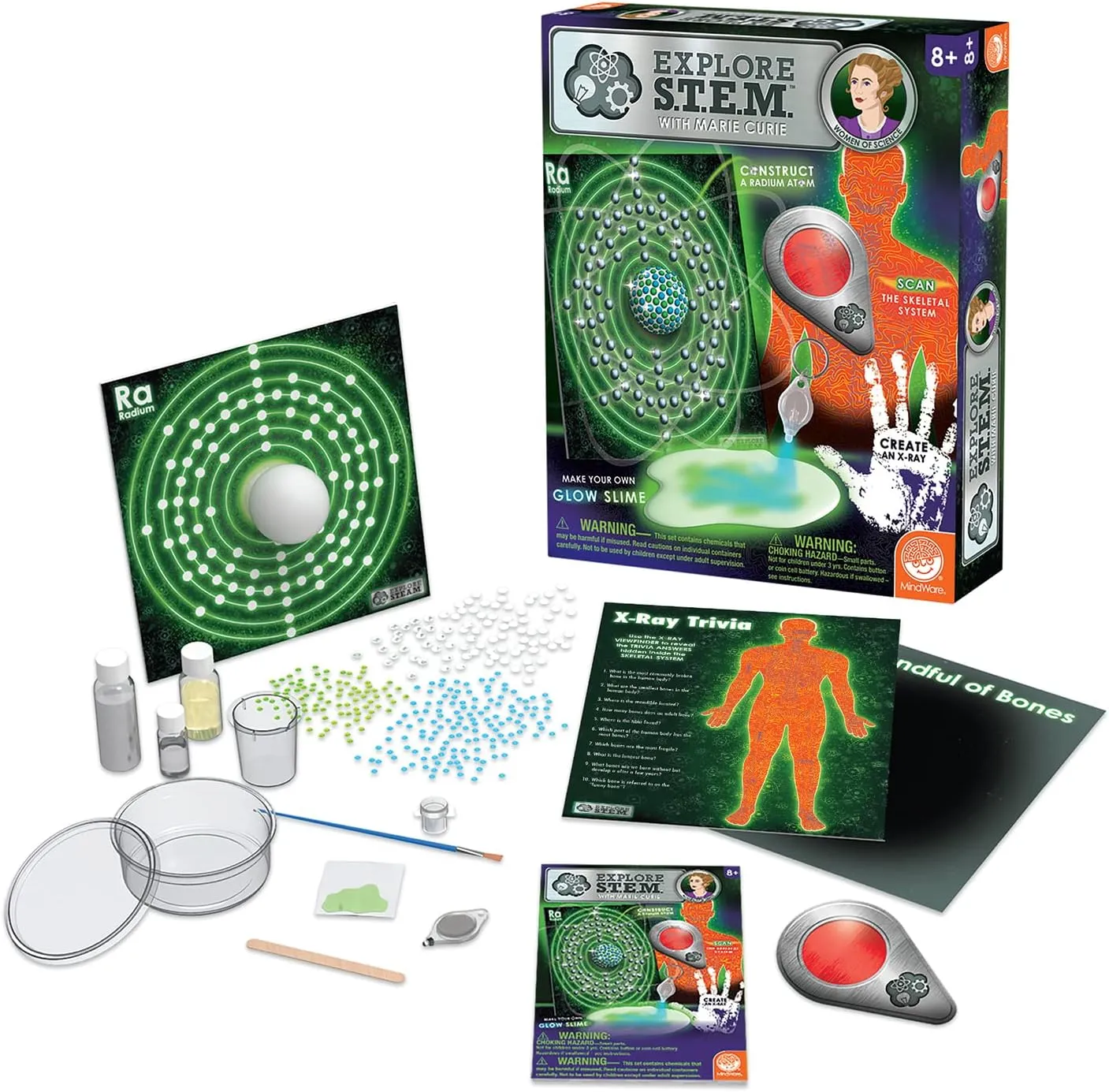 MindWare Explore S.T.E.M. with Marie Curie Science Kit – STEM Projects for Kids Ages 8 & Up