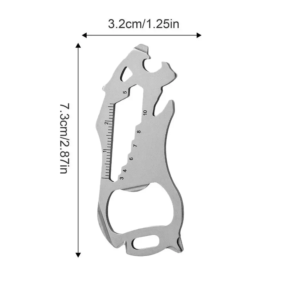 Mini Multi-Tool Card Outdoor Keychain