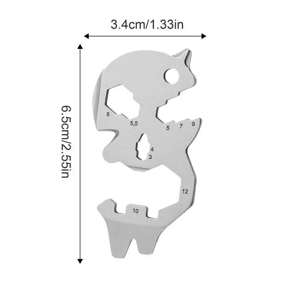 Mini Multi-Tool Card Outdoor Keychain