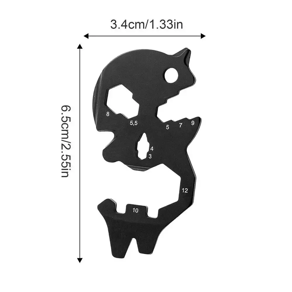 Mini Multi-Tool Card Outdoor Keychain