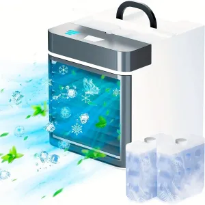 Mini Portable Air Conditioner Fan – USB Powered with 3 Speeds