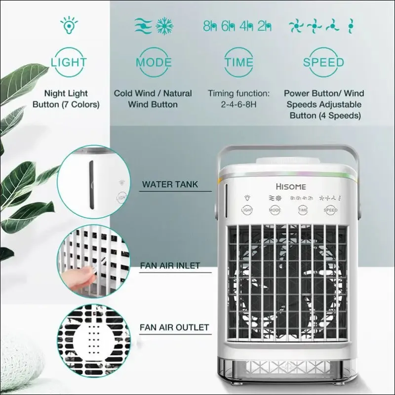 Mini portable air cooler 700ml