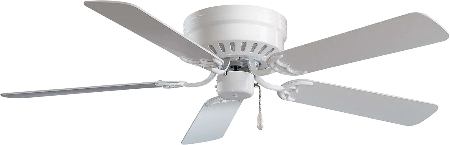 Minka-Aire F565-WH Mesa 52 Inch Flush Mount Low Profile Ceiling Fan in White Finish