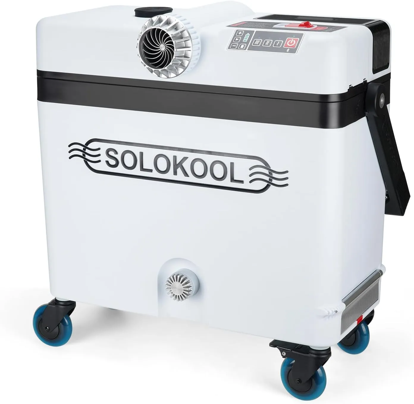 Model V-ibe - Injection Molded Cooler, Portable Air Conditioner, & 35 Watt Bluetooth Speaker, 3-in-1 Design