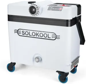 Model V-ibe - Injection Molded Cooler, Portable Air Conditioner, & 35 Watt Bluetooth Speaker, 3-in-1 Design