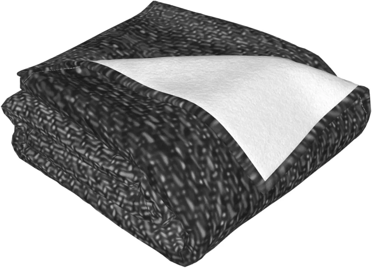 Modern Jean Black Denim Reusable 60"X50" Flannel Blanket - 100% Soft Polyester, Lightweight and Warm, Suitable for Families, Camping, Travel