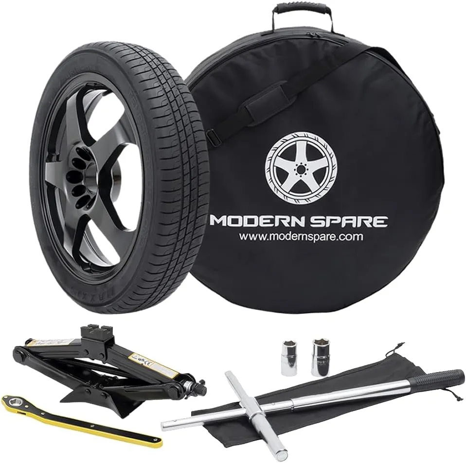 Modern Spare Complete Compact Spare Tire Kit With Carrying Case - Fits All 2025 Hyundai Tucson Models