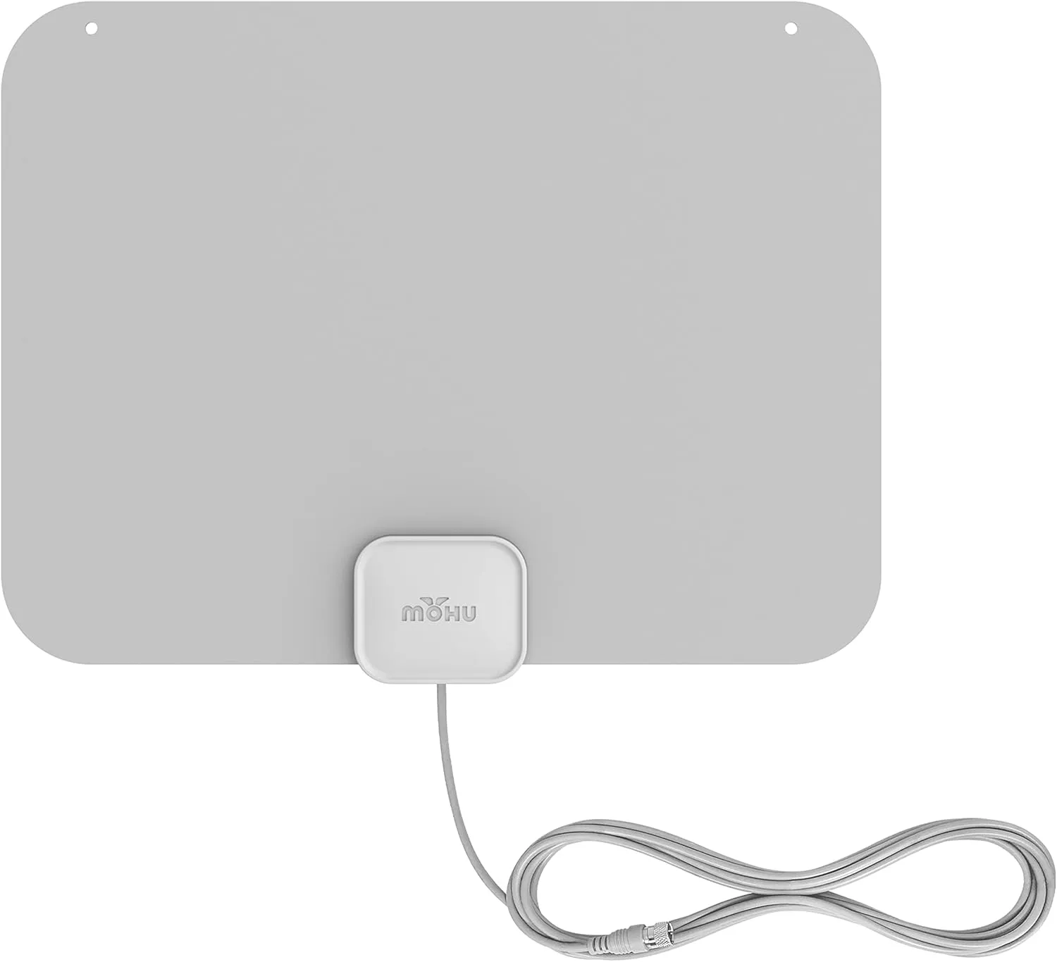 Mohu Leaf – New Look, Warm Grey Design – Ultra-Thin Indoor TV Antenna, UHF VHF, 40-Mile Range, Multi-Directional, 4K UHD, NEXTGEN TV - w/ 12 ft. Cable