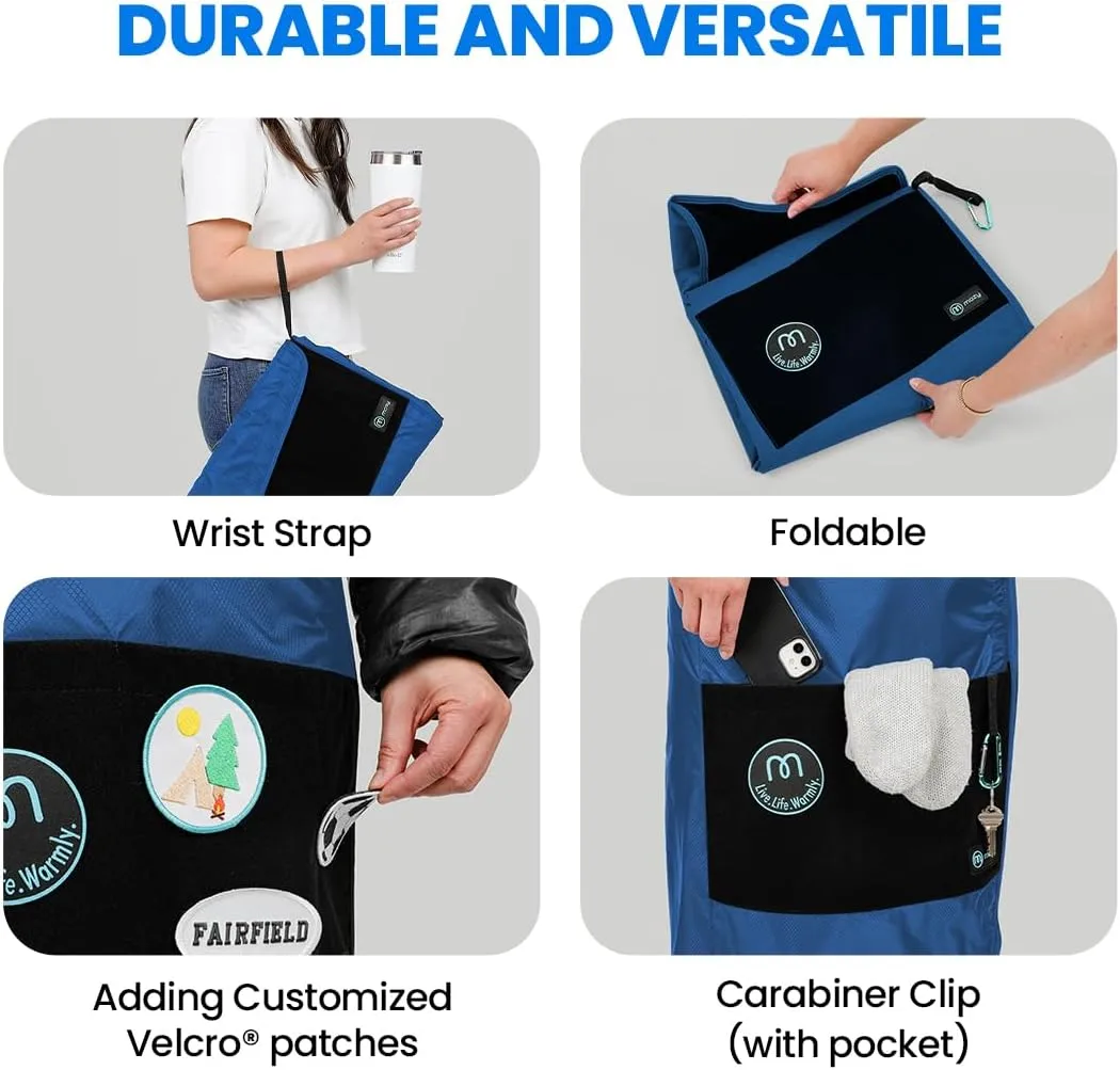 Mozy Wearable & Weatherproof Outdoor Blanket – Lower-Body Thermal Wrap for Superior Warmth