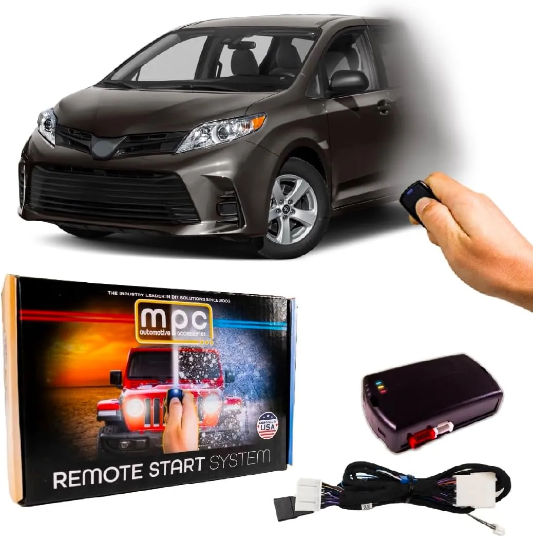 MPC Remote Start Kit Compatible with Toyota Sienna 2011-2020 || Plug and Play || Push Lock 3X to Start || USA Tech Support