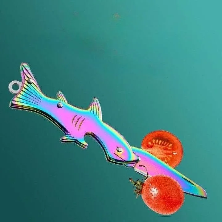 Multifunctional Shark Keychain Knife - Toothpick Tool