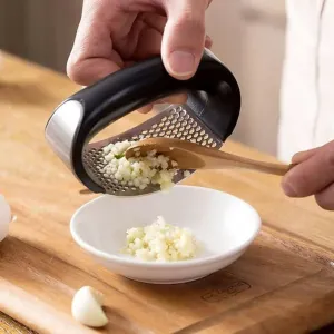 MultiSpace Multi-Function Stainless Steel Manual Garlic Press Grinding Slicer