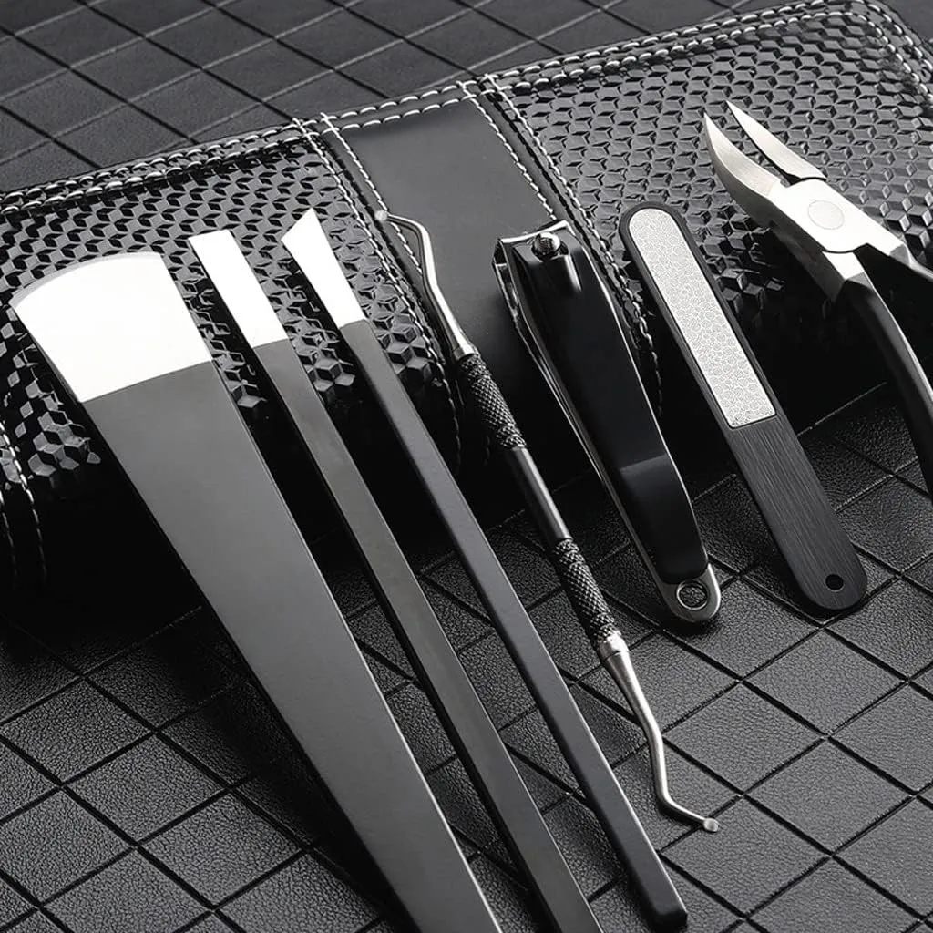 Nail Clipper Set Professional Pedicure 7 Sets Toenail Care Set Nail Clippers Manicure Pedicure Kit Stainless Steel Pedicure Pliers Travel Sets Trim Package(7 Pieces)