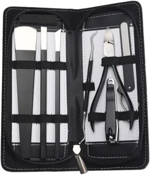 Nail Clipper Set Professional Pedicure 7 Sets Toenail Care Set Nail Clippers Manicure Pedicure Kit Stainless Steel Pedicure Pliers Travel Sets Trim Package(7 Pieces)