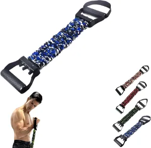 Natural Latex 3-Hole Resistance Stretcher, 2026 New Chest Expander Stretch Bands for Men,High Elasticity & Tear Resistant Exercise Bands with Handles,Full-Body Strength Workouts