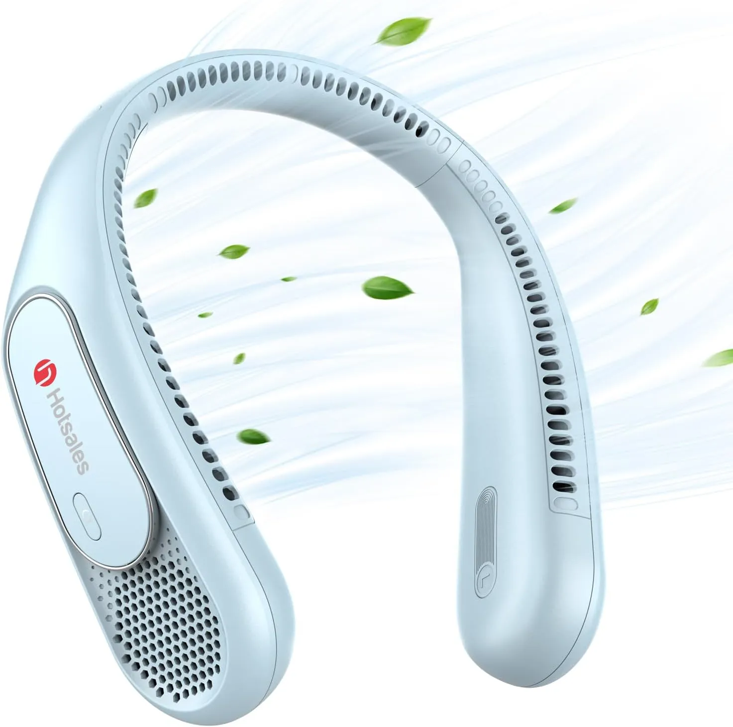 Neck Fan, Hands Free Bladeless Neck Fans Portable Rechargeable, 6000 mAh Battery Operated Wearable Personal Fan, Cooling Neck Fan, 3 Speeds, USB Fan Gifts for Men, Women, Travel, Outdoor